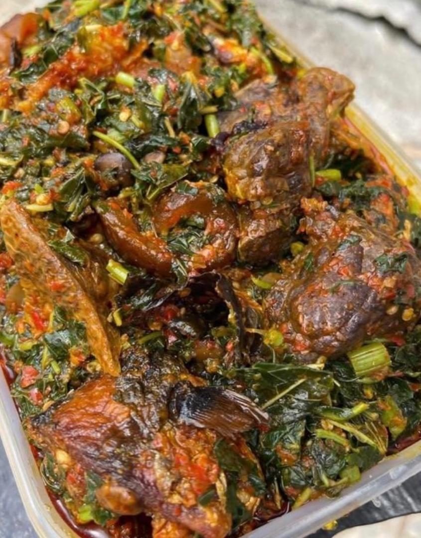 Ofe Onugbu (bitter leaf soup)